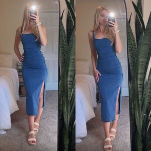 Shein // Denim Midi Dress